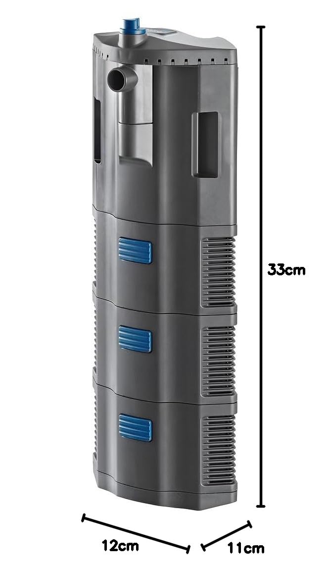 OASE 42235 BioPlus 200, filtr wewnętrzny do akwarium, filtr narożny do akwariów do 200 l, 7 W