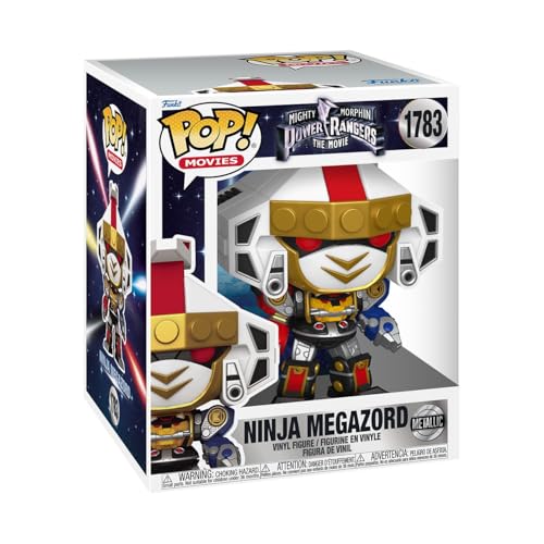 Funko Pop! Super: Mighty Morphin Power Rangers - Ninja Megazord - Métallique - Power Rangers Movie - Figurine en Vinyle à Collectionner - Movies Fans