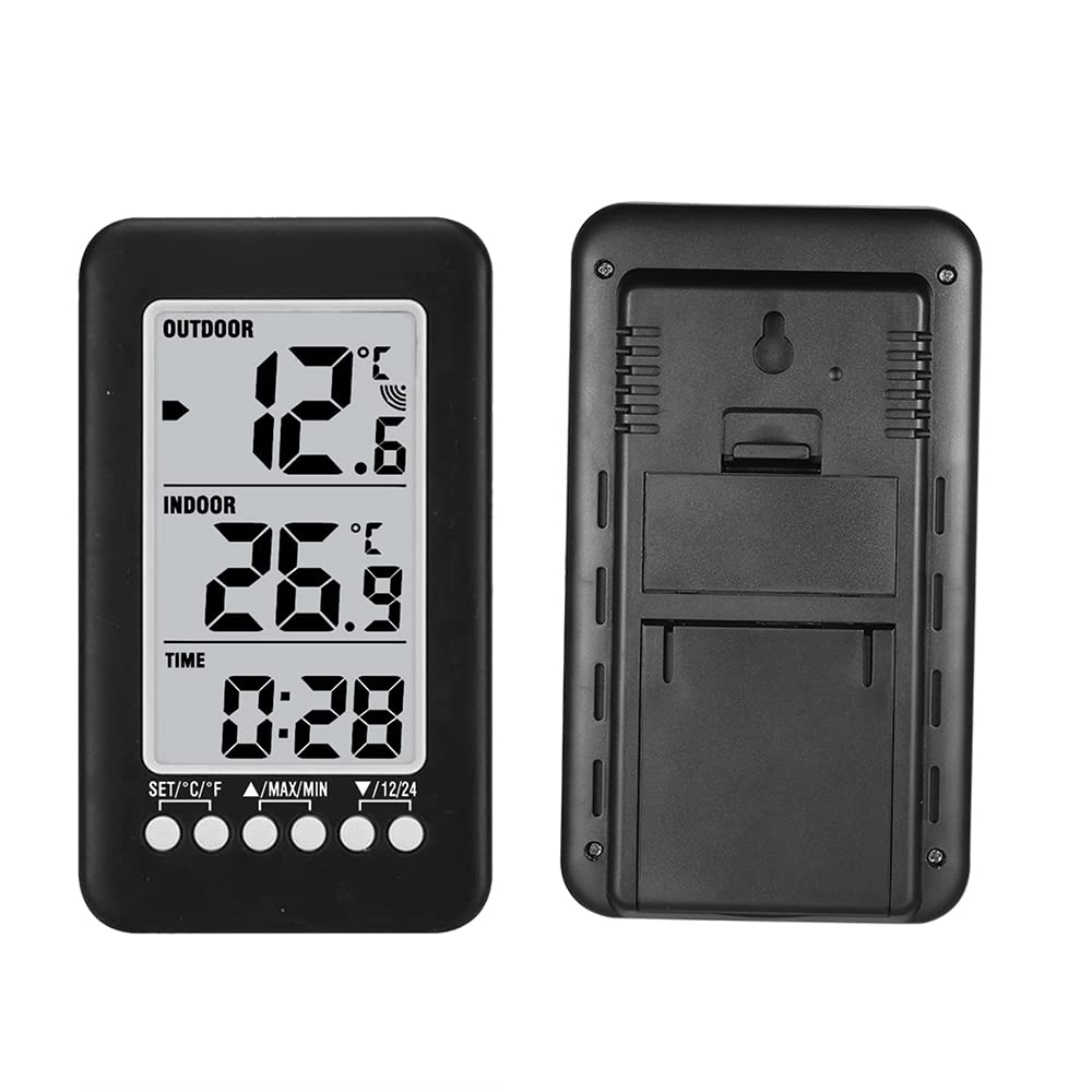 docooler LCD ℃ / ℉ Thermomètre numérique sans fil avec thermomètre avec transmetteur
