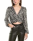 ASTR the label Women's Nix Top, Black Rainbow, Small