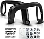Fender Flare Compatible With 2014-2018 Chevy Silverado 1500 2500HD 3500HD, Factory Style Black PP Injection Right Left Wheel Cover Protector Vent Trim By IKON MOTORSPORTS, 2015 2016 2017