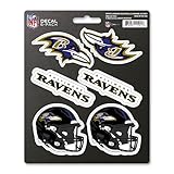 FANMATS 39517 NFL - Baltimore Ravens Decal 6-pk - Works On Hard Surfaces - for Homes,...