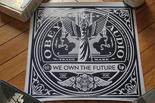 Repro Print Obey We own the Future 2013 Shepard Fairey grand format carré pour cadre 51x51