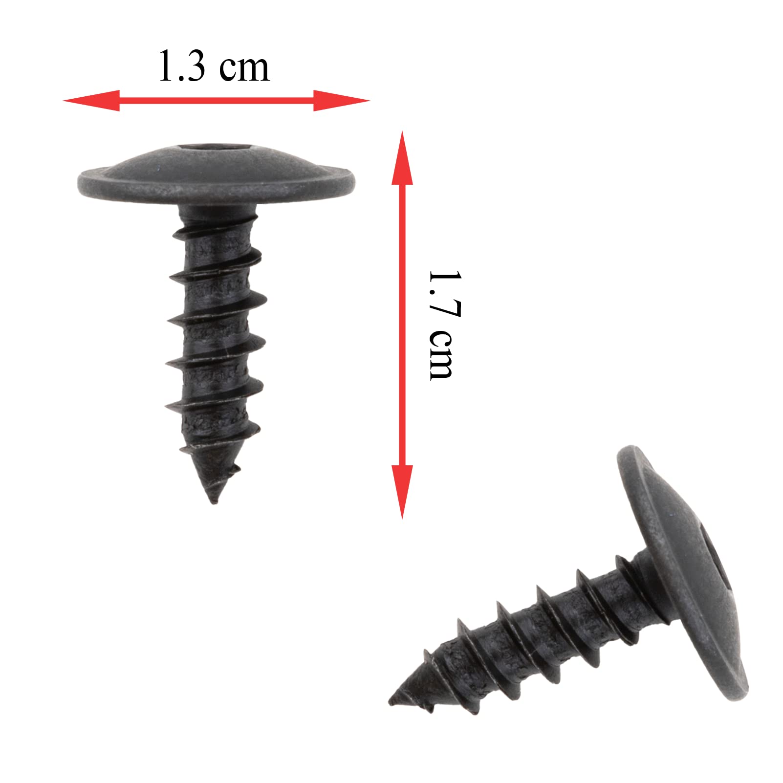 50Pacs 5 mm Torx wkręty do blachy, błotniki, nadkola, ochrona przed pryskaniem, N91160401 N90974701