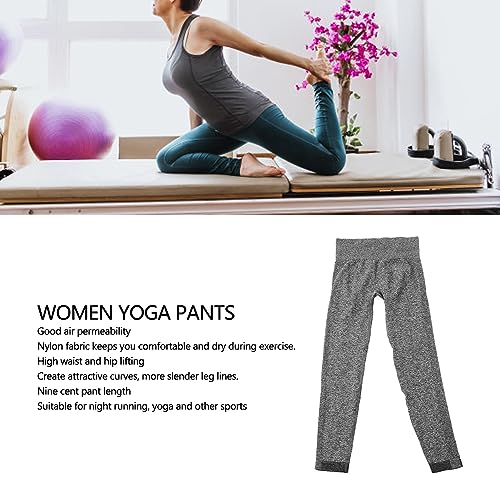 Calças de Yoga Femininas, Confortáveis ​​cintura Alta Quadril Elevador Tornozelo Calças de Yoga de N