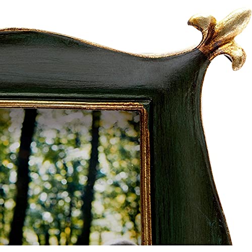 Okuna Outpost Vintage Picture Frame For 5 X 7 Pictures, Rustic Green #TOP3