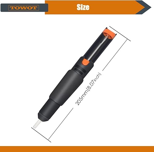 Miniatura 2 de TOWOT Mecha de soldadura, alambre de soldadura y ventosa de soldadura utilizada para quitar la soldadura y desmontar componentes eléctricos, trenza
