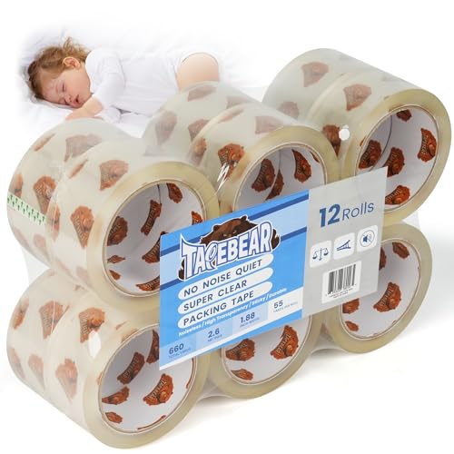 Ruban adhésif silencieux TAPEBEAR 48mm : fini le bruit strident pour fermer vos cartons d'emballage