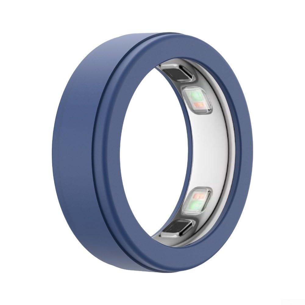 Leichte Silikon-Schutzhülle für Oura Ring 5 mit kratzfester Hülle, weiche tägliche Fitness-Hülle (transparent S)