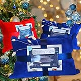 Lucadeau Kuscheldecke mit Ärmeln, Ostergeschenke für Frauen und Männer, Geburtstagsgeschenke für Frauen Männer, TV-Decke 150x200 cm (Blau)
