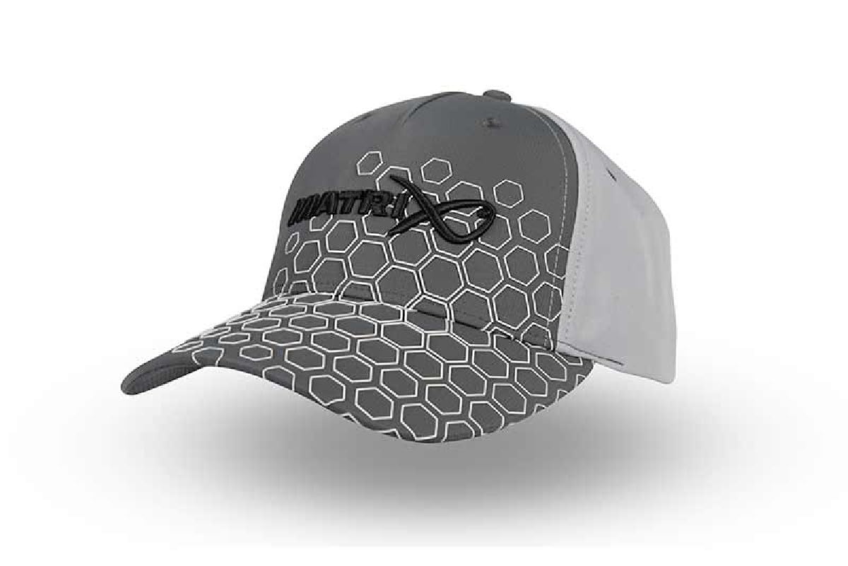 Fox Matrix Hex Print Baseball Cap - Grey