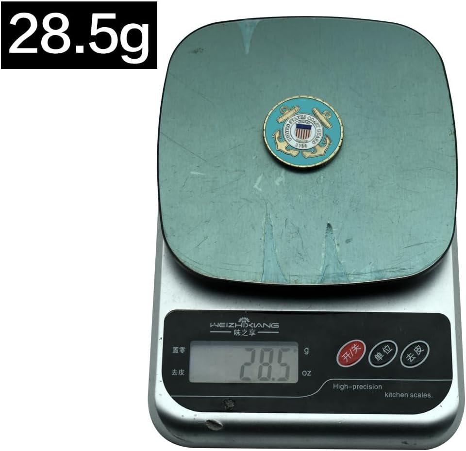 Skull Challenge Coin - USA Coast Guard Military Coin - Motivational Gift for Veterans