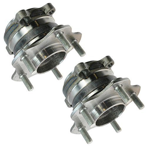 Image of TRQ Rear Left and Right Wheel Bearing and Hub Assembly Set 2 Piece Compatible with 14-22 Infiniti Q50 14-15 Q60 17-22 Q60 14-17 QX50 14-17 QX70 14-19 Q70 15-19 Q70L 2015 Q40 09-20 Nissan 370Z