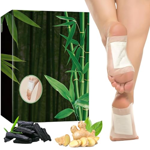 Set da 30 cerotti detox per piedi, naturali, rimuovono tossine