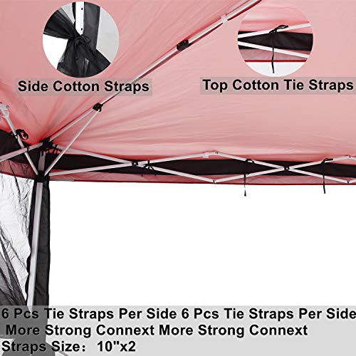 Tappio Mosquito Net With Zipper For Outdoor Camping Diy Canopy Screen Wall Outdoor Mosquito Net For 10 X 10' Patio Gazebo And Tent (Only Mosquito Net Outdoor Tent Not Including) #TOP3