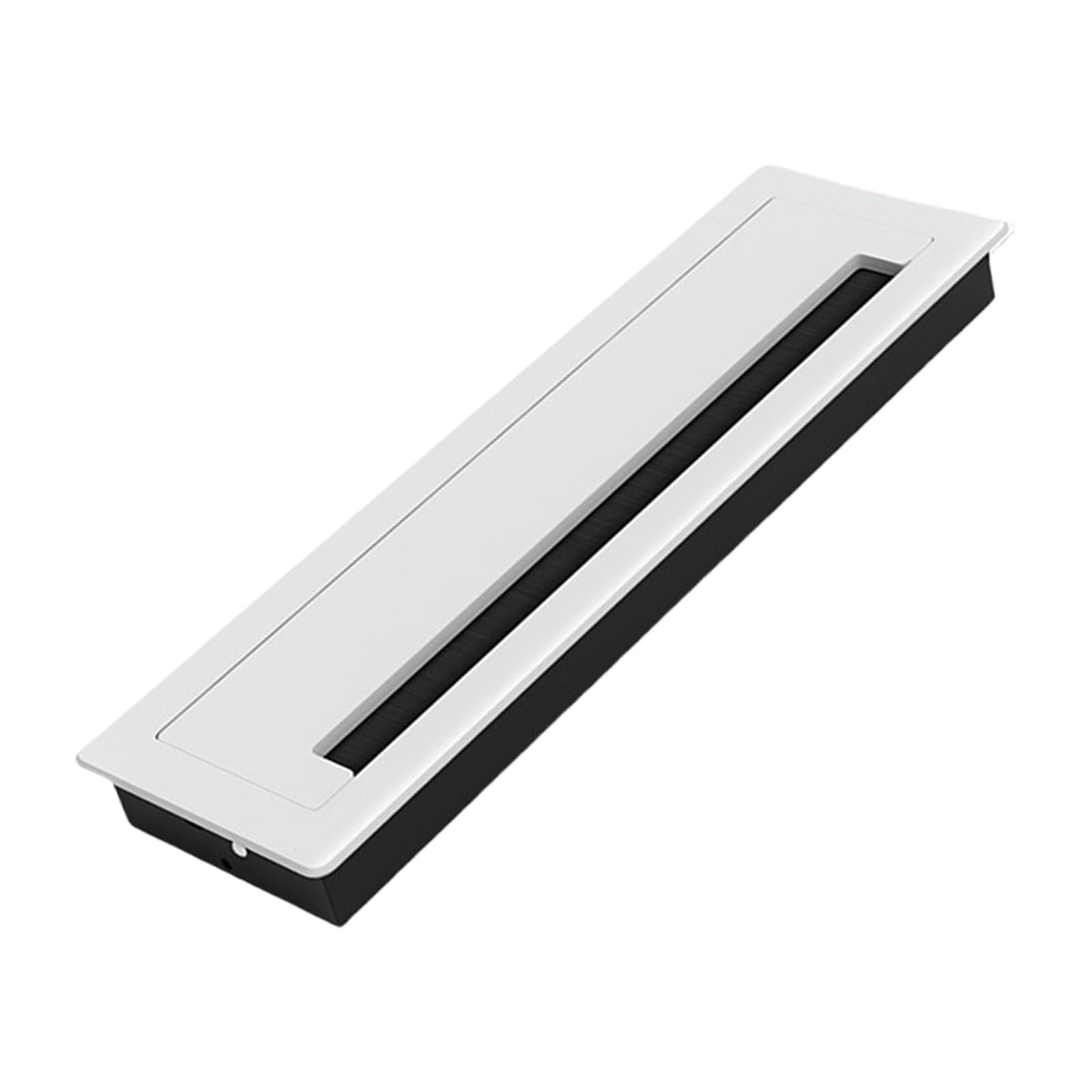Schreibtisch Kabeldurchführungslösung, Metalltülle mit Bürstenfutter, rechteckige Schreibtischtülle, mehrere für die Kabelorganisation, professionelles Kabel