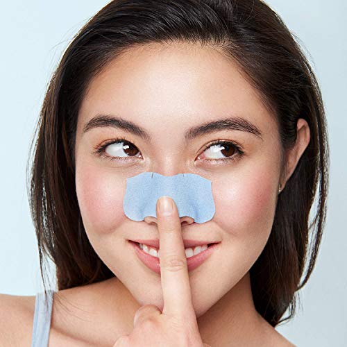 Bioré Blue Agave Pore Strips, Nose Strips For Combination Skin, With Instant Blackhead Removal And Pore Unclogging, 6 Count, Features C-Bond Technology, Oil-Free, Non-Comedogenic Use #TOP3