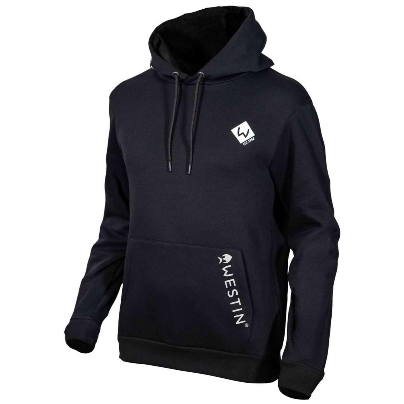 Felpa con cappuccio e zip in pile di cotone - NERO / GIALLO