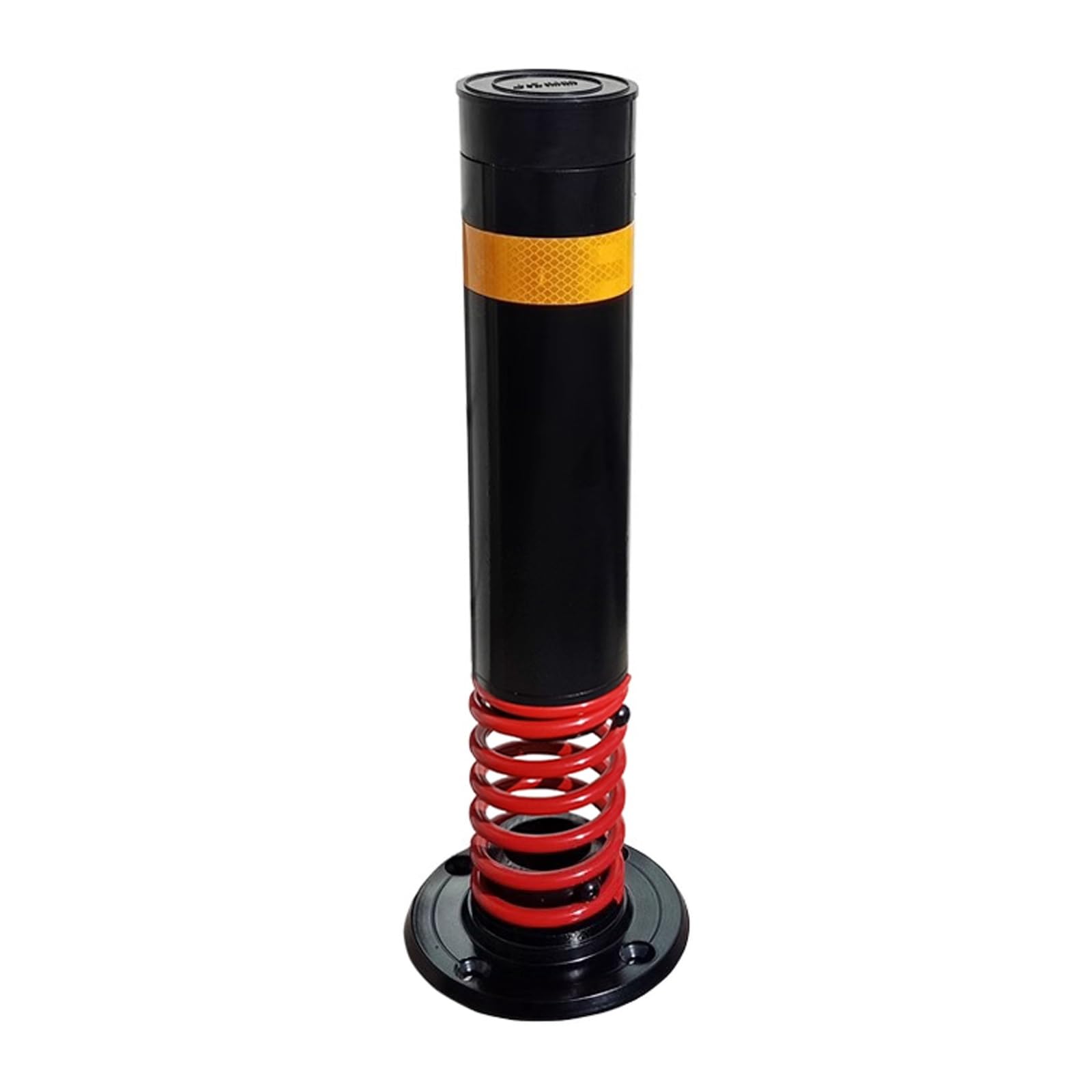SGKOMN Black Safety Bollard Post, 3.5" Diameter Parking Barrier, Durable Traffic Control Column for Driveways & Sensitive Areas, Black(1pcs)