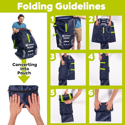 image for Qanoot Car Seat Travel Bag for Airplane – Durable Back Pack Style Ca