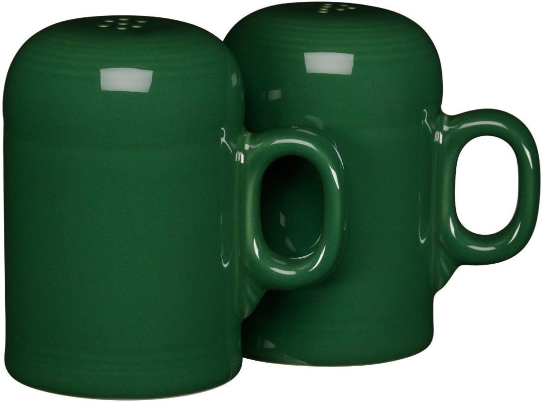 Fiesta® Salt & Pepper Ranetop Set– Durable Ceramic, Lead-Safe, Dishwasher/Microwave/Oven Safe – Made in USA Dinnerware - Jade