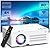 TMY Projector with WiFi and Bluetooth?80" screen included?Native 1080P Outdoor Projector, 4K Supported Portable Projector, Compatible with iOS/Android/PC/TV Stick/HDMI/USB, Indoor Outdoor Use