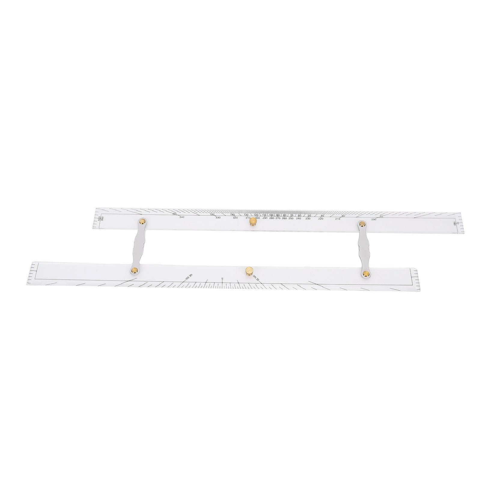 Yctze Règle Parallèle Nautique, Navigation Maritime Règle Parallèle 23,62 Pouces avec Acrylique Transparent pour Navires, Yachts, Bateaux de Cartographie des Outils