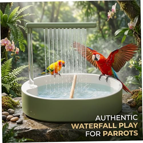 Ducha para loro portátil recargable que soluciona la limpieza del plumaje seco 5