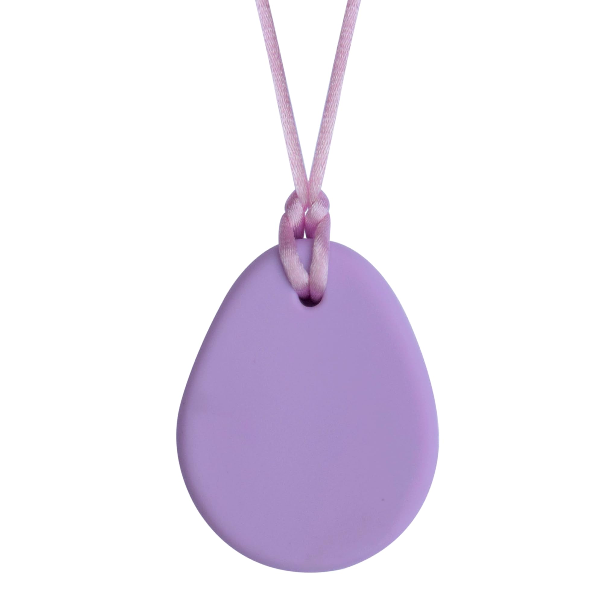 Munchables Tear Drop Chew Necklace for Children, Adults and Teens - Sensory Chewable Jewelry (Light Purple)