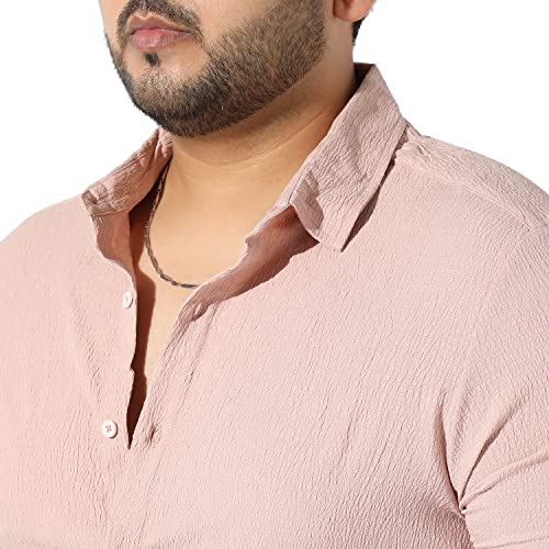 Image of Instafab Plus Men's Button Up Regular Fit Shirt for Casual Wear Modern Clothing Shirt Crafted with Regular Sleeve, Comfort Fit & High-Performance for Everyday Wear