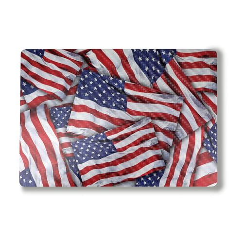 Image of Carbon Fiber Laptop Skin Compatible with Surface Laptop 7 15 inch (2024) - Patriot - Premium 3M Vinyl Protective Wrap Decal Cover - Easy to Apply | Crafted in The USA by MightySkins