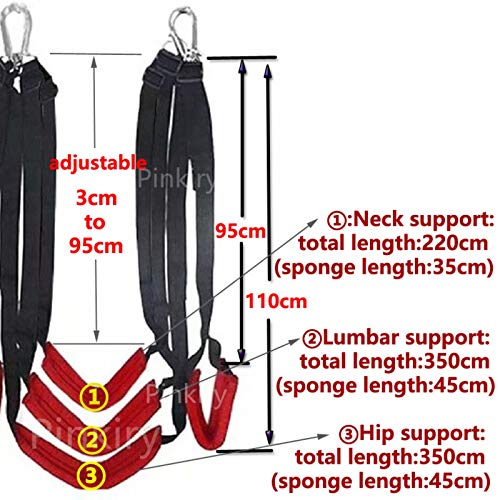 SM Bondage Gear Swing Stoelen Opknoping Deur Sex Meubels Bandjes Flirten Bondage Touw BDSM Bondages Erotische Spel… - Afbeelding 7