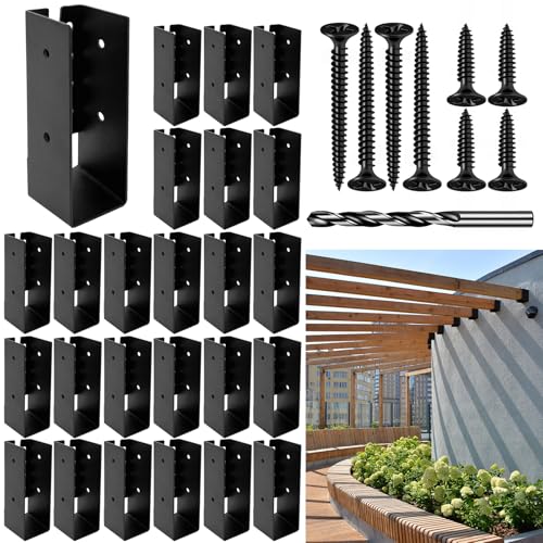 La mejor comparación de Columpios de porche los mejores 10. 44 DEVALLEY - Soportes de suspensión de vigas ocultas, para carpintería de 2 x 4 pulgadas (realidad: madera de 1.5 x 3.5 pulgadas, soporte de acero en forma de U para valla de...