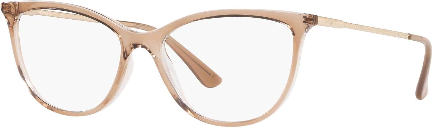 Vogue Eyewear Women's Vo5239 Cat Eye Prescription Eyewear Frames Top Brown/Crystal/Demo Lens 52 Millimeters image 2 of 6 B07RC9FQVH