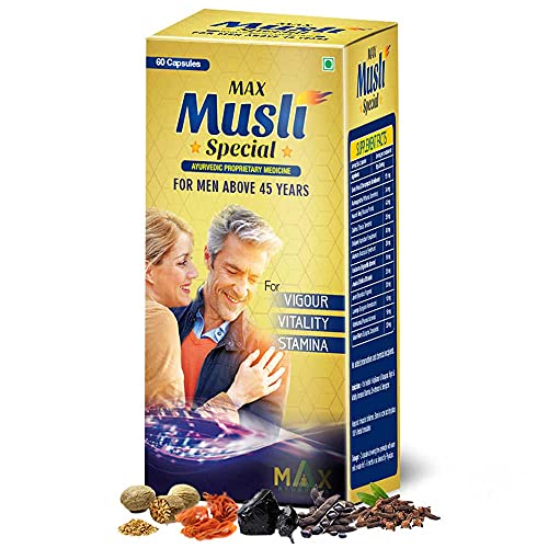 Max Ayurveda Musli Special For 45 Plus Men – 60 Capsules Max Ayurveda Musli Special For 45 Plus Men – 60 Capsules