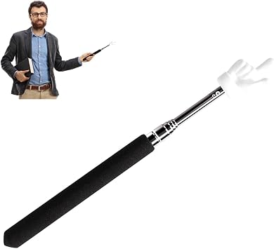 Extendable Stick Instruction Stick Teacher Pointer Stick, Telescopic Teaching Pointer Extendable Retractable Classroom Whiteboard Pointer for Teachers, Guides, Quick Hand Pointer Stick Coach with