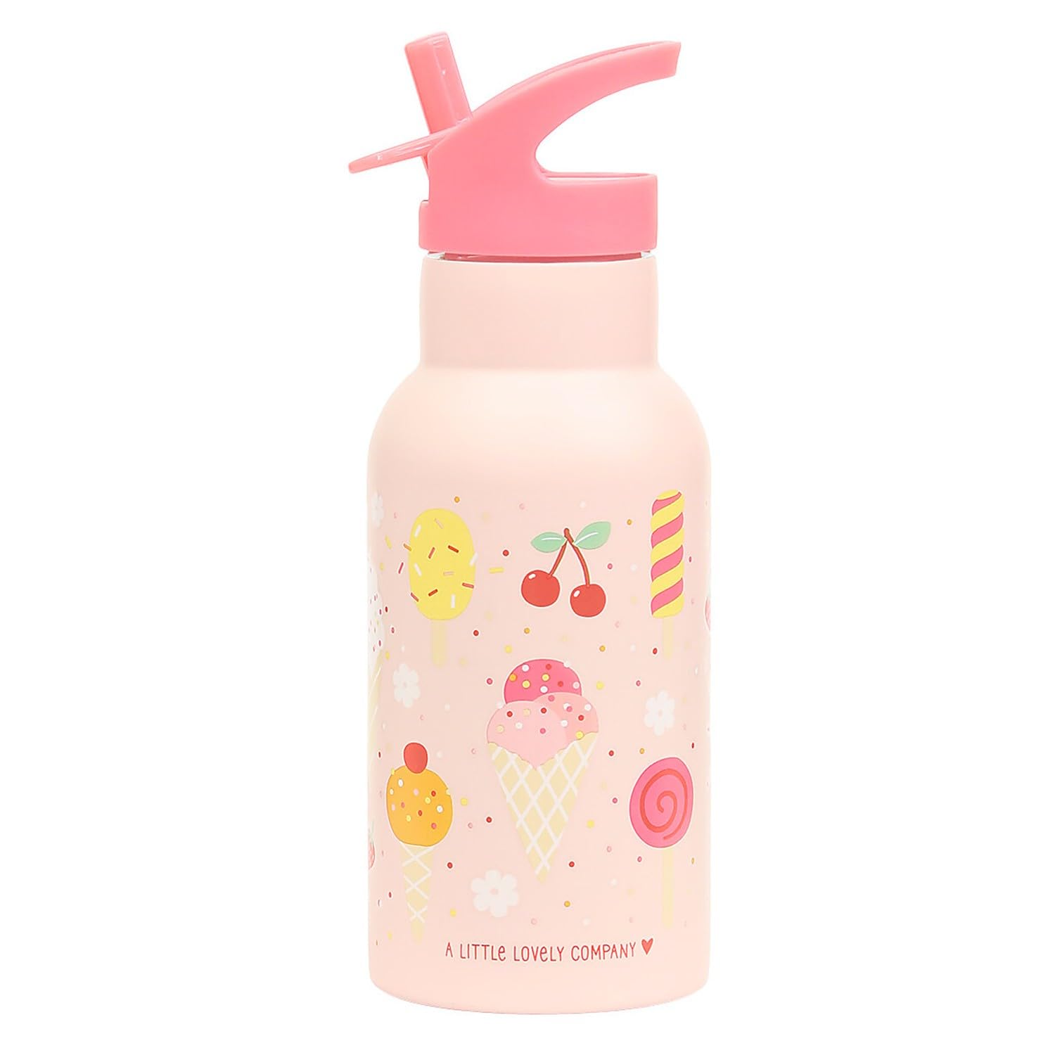 A LITTLE LOVELY COMPANY Borraccia bimbo in acciaio inox fantasia gelati