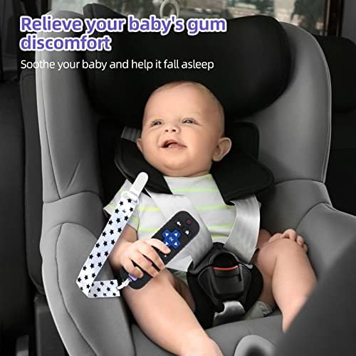 Chuya Baby Teether Toy Chew Toy for Babies 3-24 Months TV Remote Control Shape Teething Relief Baby Toys for Infants (Black) — view 5