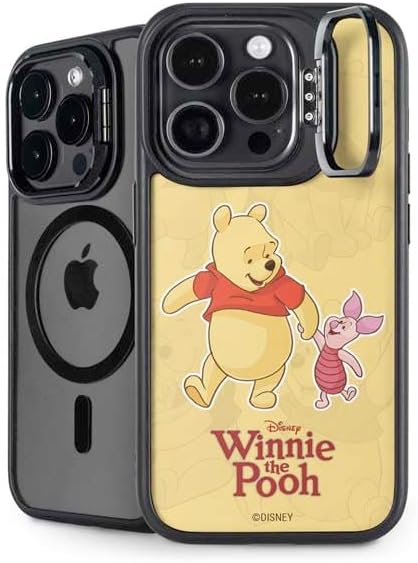 Skinit Kickstand Phone Case Compatible with iPhone 15 Pro - Officially Licensed Disney Winnie The Pooh Hundred Acre Wood Design
