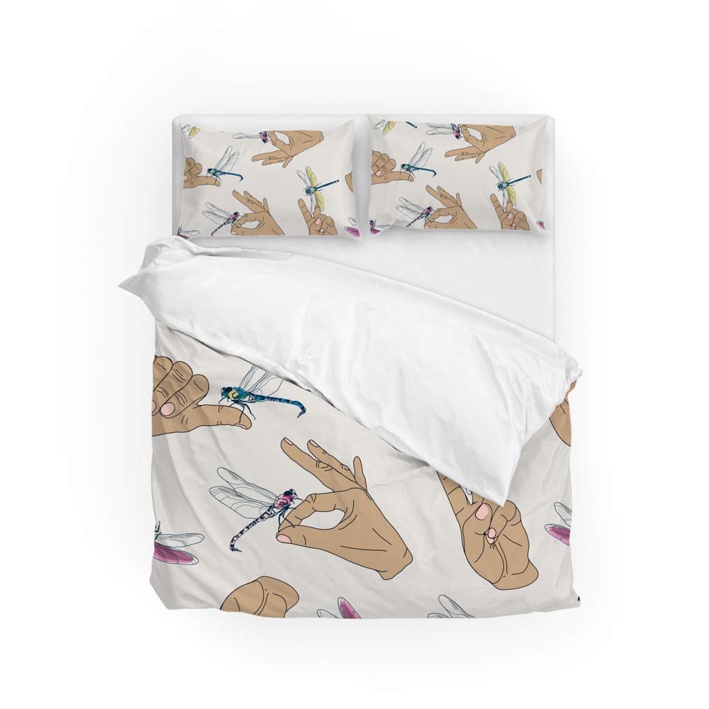 Funda de edredón para matrimonio de fácil planchado que soluciona las arrugas en la cama