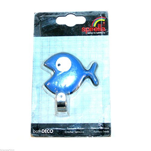Preisvergleich Produktbild Spirella Kinder Fantasie Handtuch Haken HUNGRY blue / Fisch blau (Fisch)