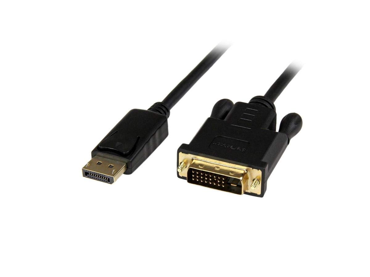 StarTech Câble actif DisplayPort vers DVI-D, 1,8m, Noir (DP2DVIMM6BS)