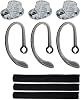 CS540 Eartips Set, Ear Hook Loops, Comfortable Ear Tips Foam Spare Ear Gels Secure Fit for Plantronics CS540 Savi W440 W740 W745 WH500 Headset 9pcs in a Box Large