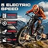 Seemoon Peak 3000W(Dual Motors) Electric Bike for Adults,52V 20Ah 26" Fat Tire Fast Ebike,Max 36 mph up to 100 Miles,Hydraulic Disc Brake,Off Road Mountain Hunting for Men (Black) #2