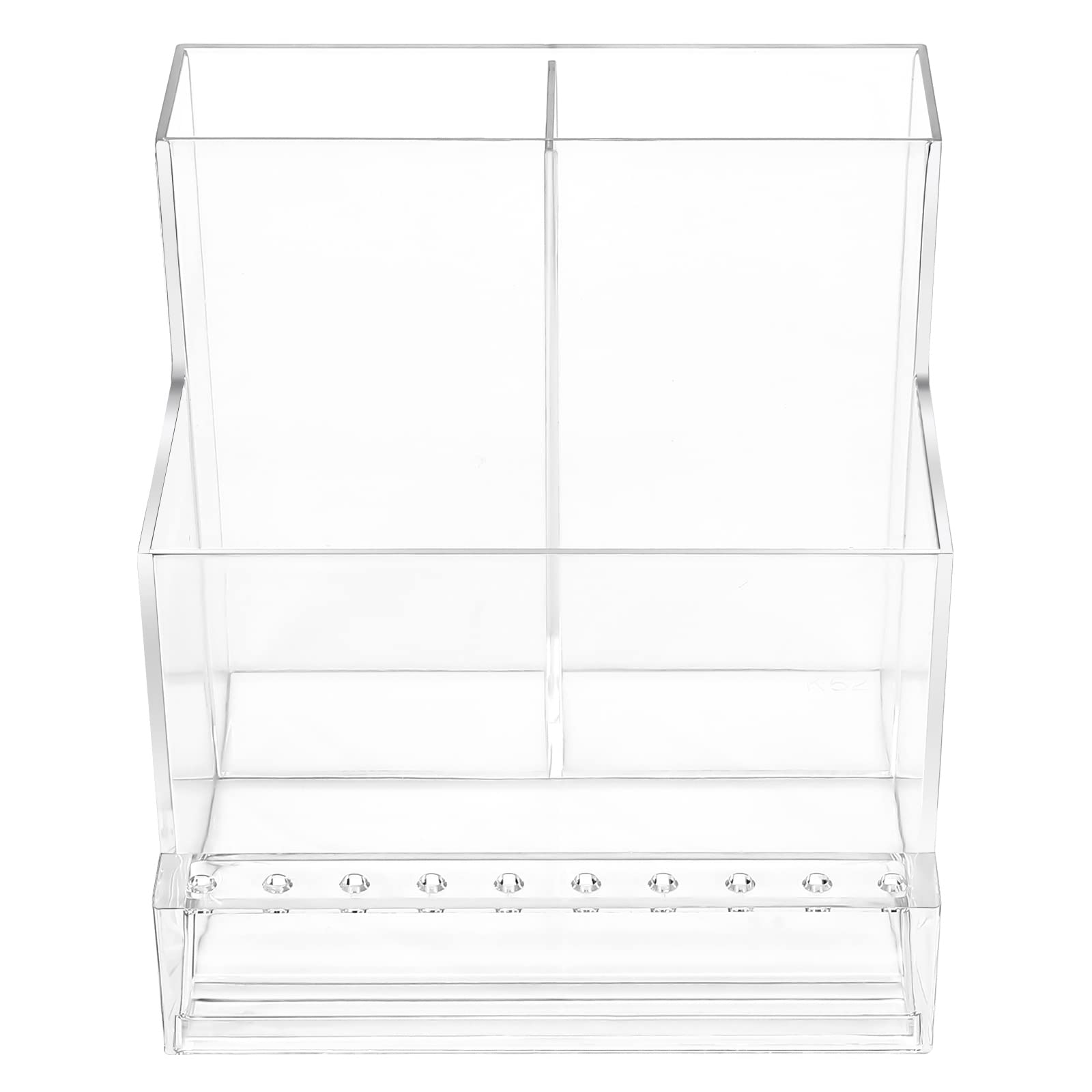 minkissy Nail Drill Bits Holder Organizer Storage Box with 13 Holes Compact Acrylic Stand for Manicure Pedicure Tools Salon Home Use