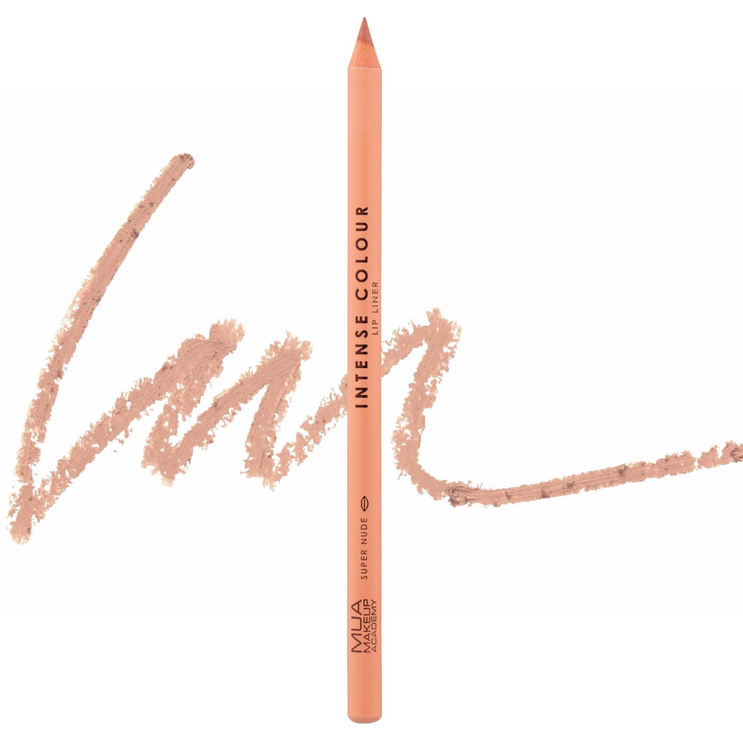 MUA Makeup Academy Intense Colour Lip Liner, Shade Supernude, Highly Pigmented & Precise Definition