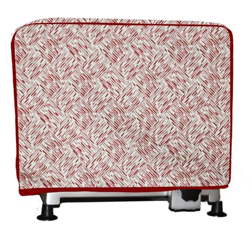 MAGIE DI CASA Housse pour trancheuse, Coton, Rouge, 38x44x29 cm