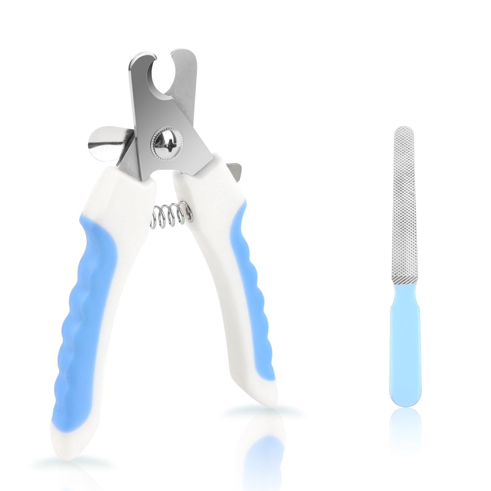 Cortauñas para Perro y Gato Acero Inoxidable Tijeras de uñas, Profesionales Tijeras para garras con Mascota Protector de Seguridad, Pequeños animales tijeras para Mascotas Perros, Gatos, Conejas