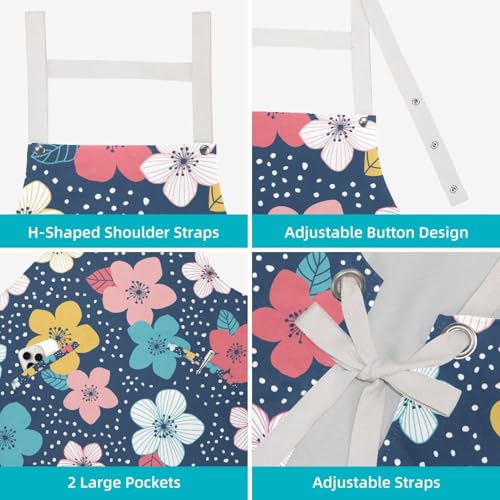 Tablier de serveuse multicolore pour le nettoyage de la maison