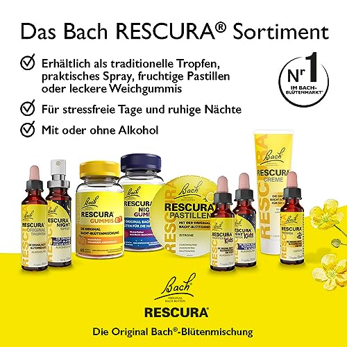 Bach RESCURA Kids Night Bachblüten Tropfen I 10 ml I Bachblütenmischung für Kinder für die Nacht I ehemals Rescue das Original